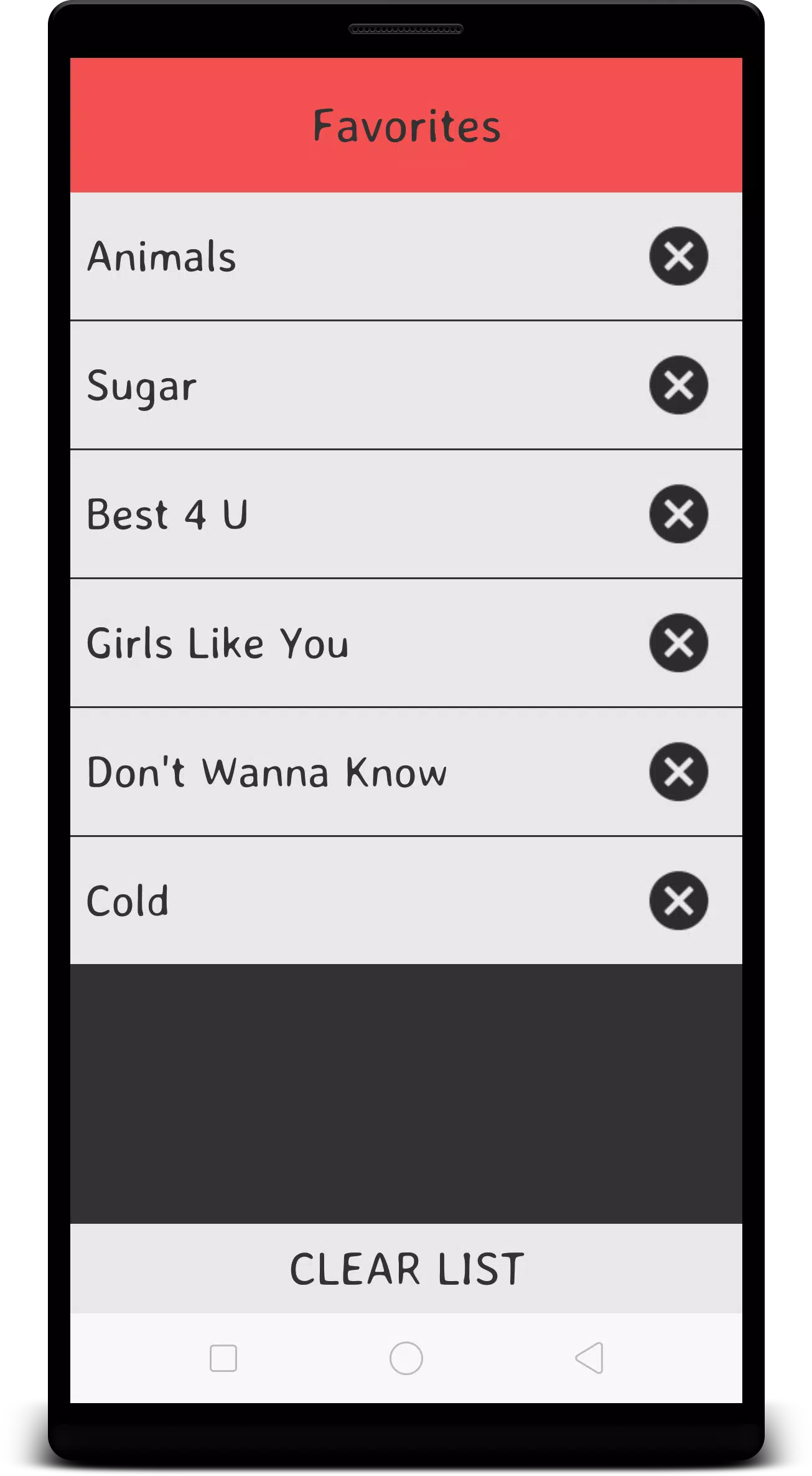 Maroon 5 Lyrics Screenshots
