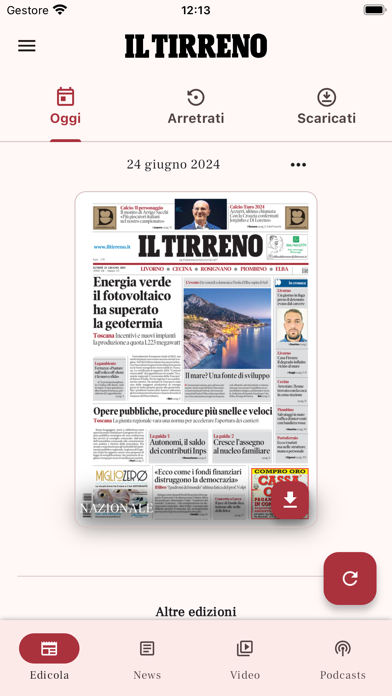 Capturas de pantalla de Il Tirreno