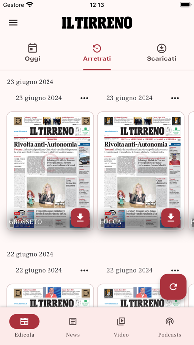 Capturas de pantalla de Il Tirreno
