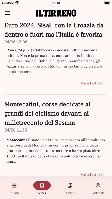 Capturas de pantalla de Il Tirreno