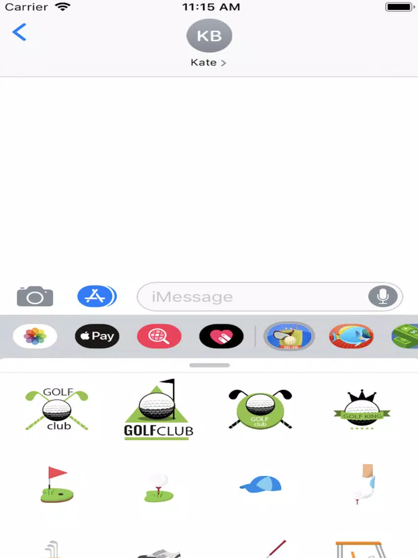 Golf Clubs Emojis Stickers iPad Screenshots