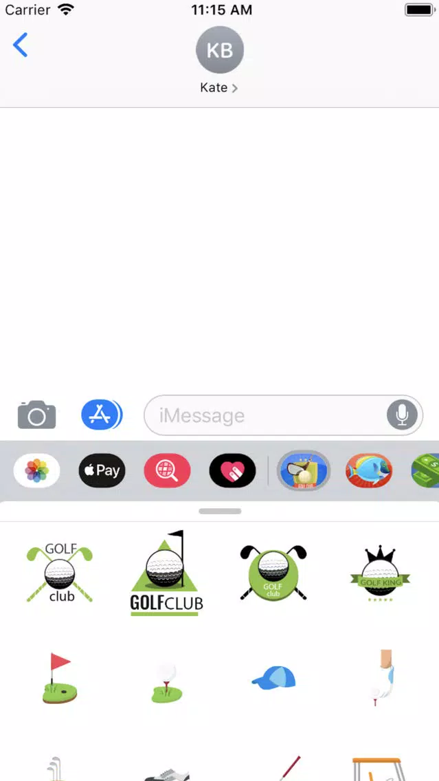 Golf Clubs Emojis Stickers Screenshots