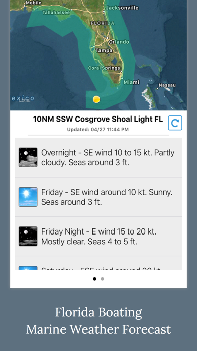 Florida Boating Weather Screenshots