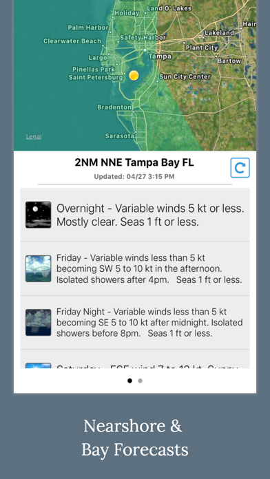 Florida Boating Weather Screenshots