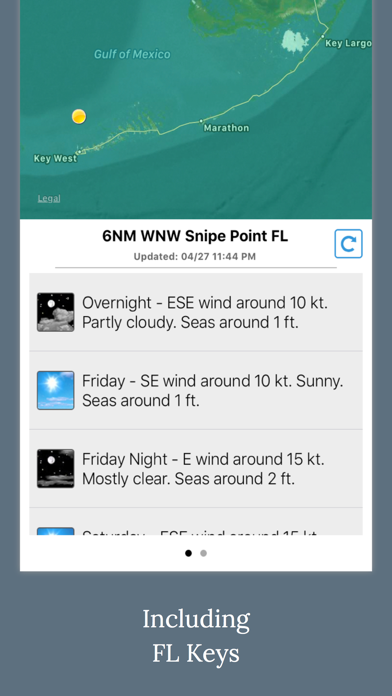 Florida Boating Weather Screenshots