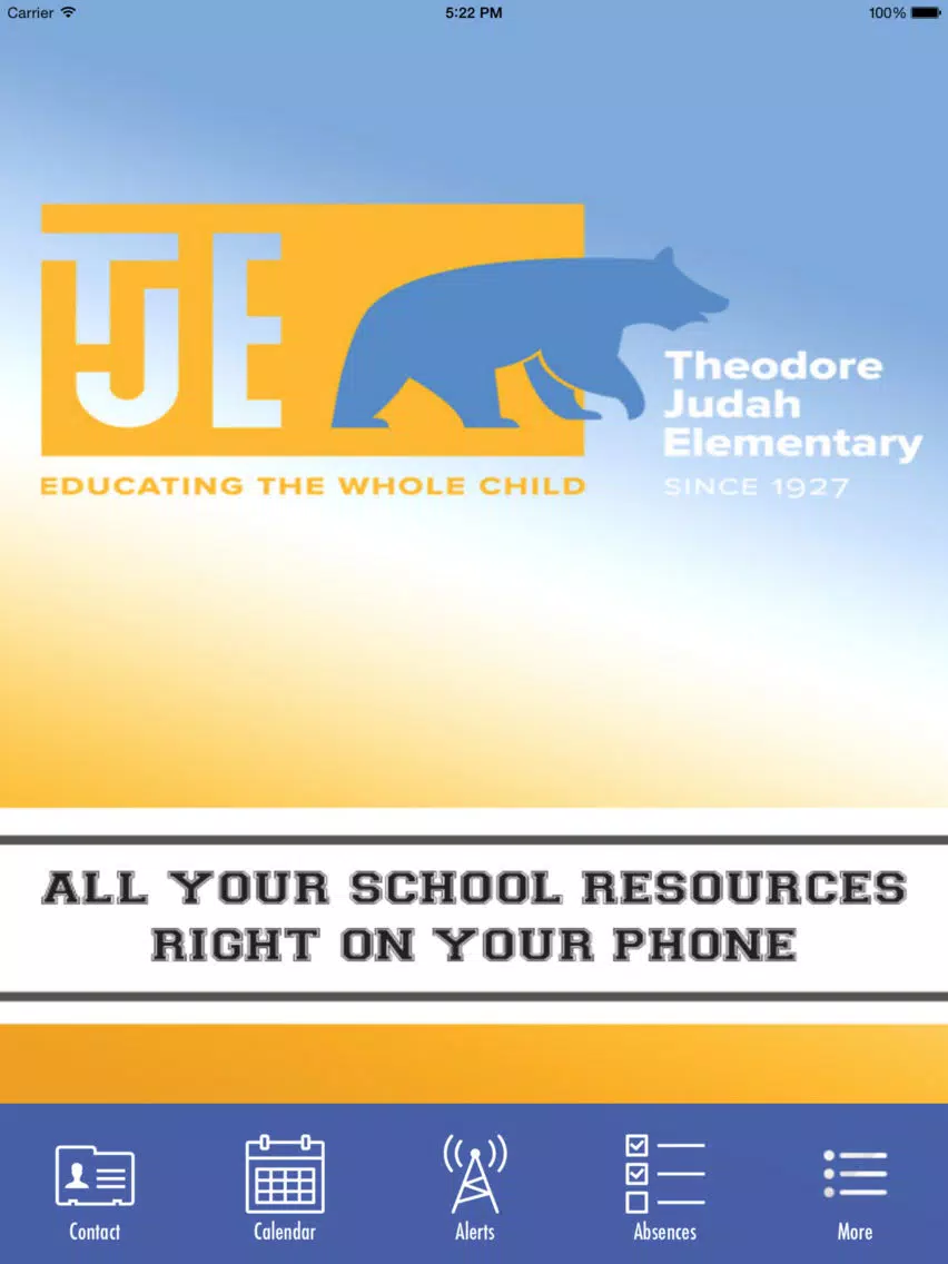 Theodore Judah Elementary iPad Screenshots