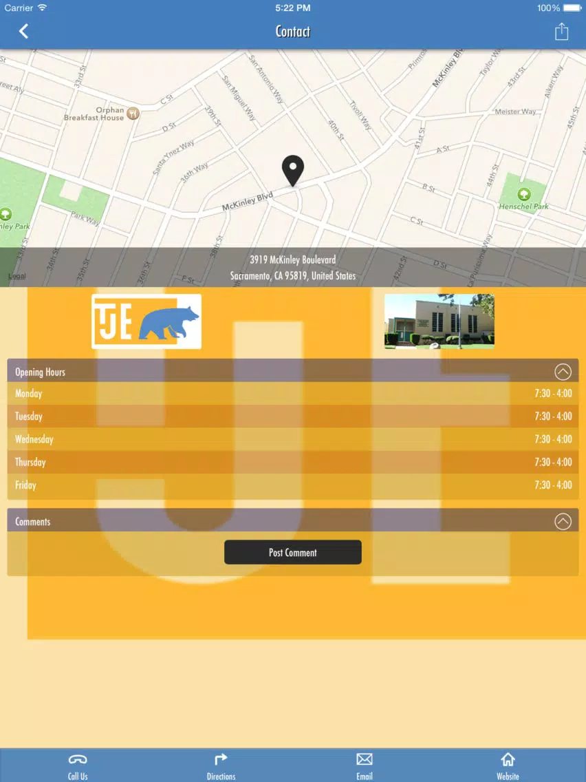Theodore Judah Elementary iPad Screenshots