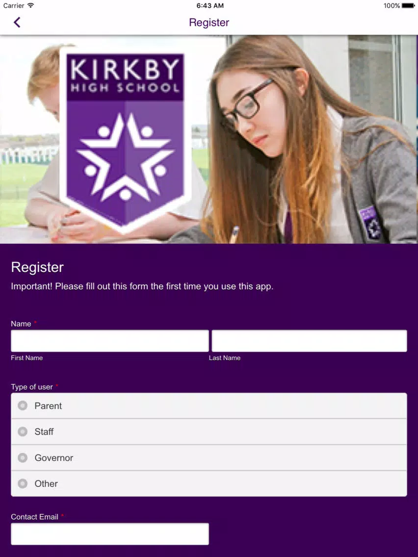 Kirkby High School iPad Screenshots
