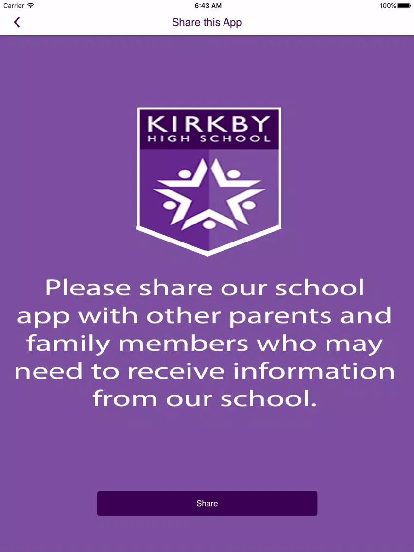 Kirkby High School iPad Screenshots