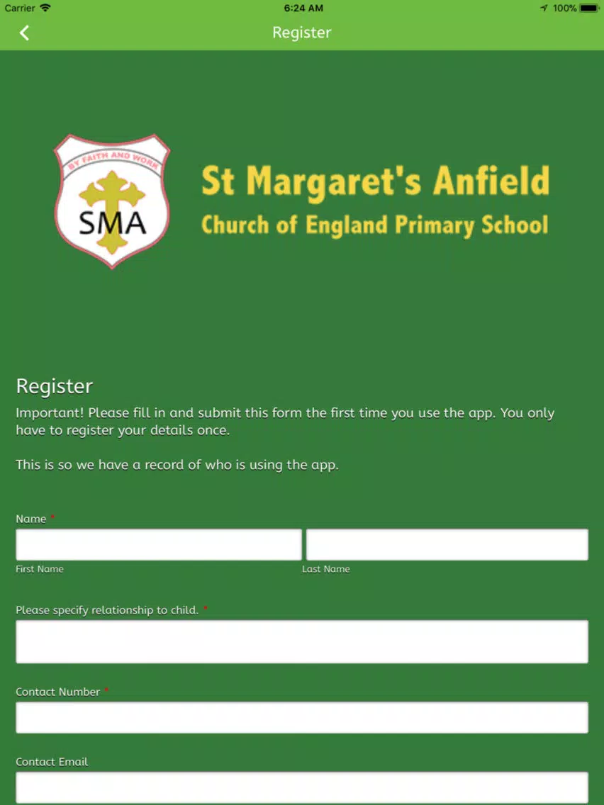 St Margaret's Anfield iPad Screenshots