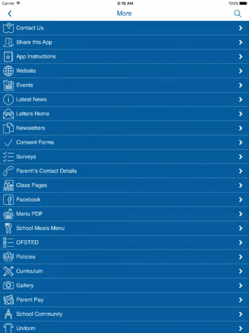 Thomson House School iPad Screenshots
