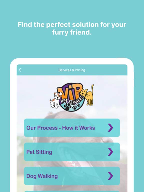 VIP Pet Services iPad 스크린샷