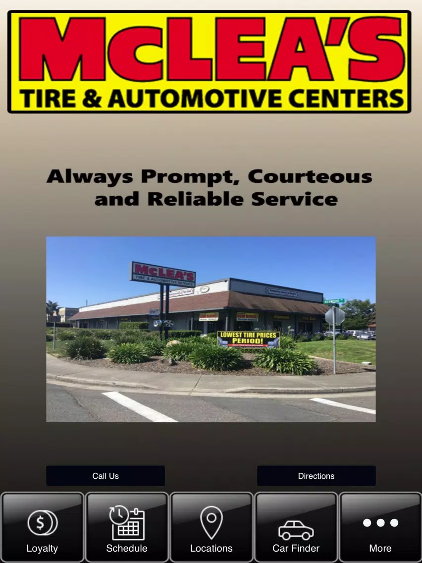 McLea's Tire & Automotive Centers iPad Screenshots