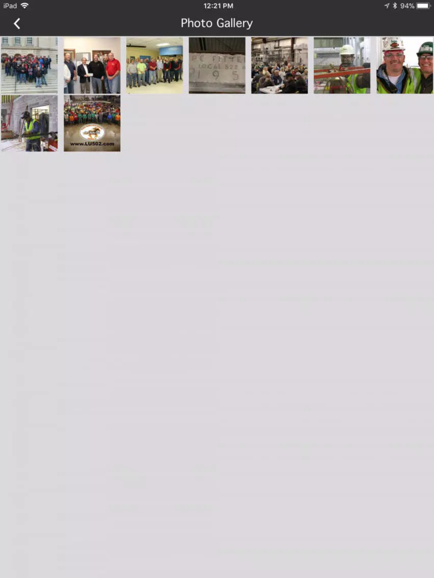 UA Local 502 iPad Screenshots