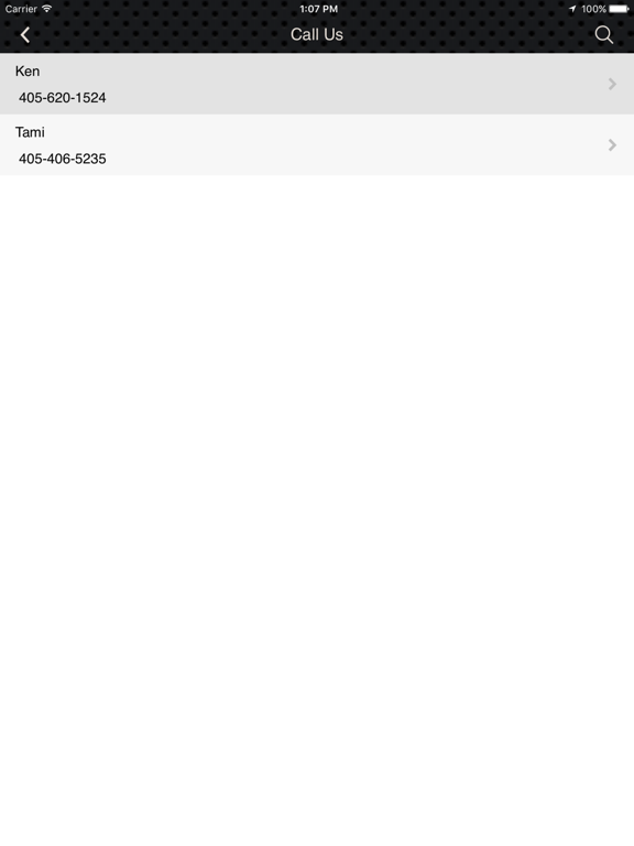 Ken Carpenter Auction iPad Screenshots