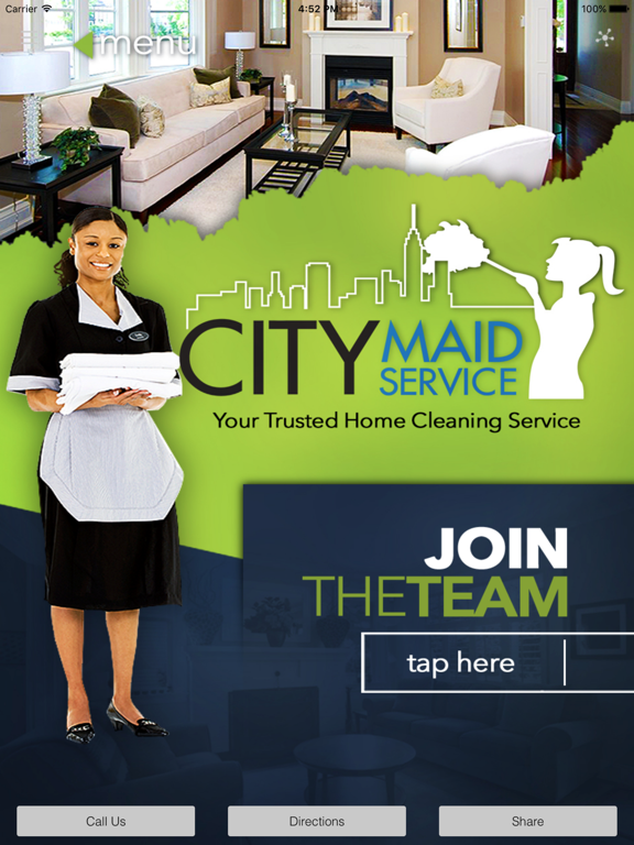 City Maid Service - Home Cleaning Service iPad Screenshots
