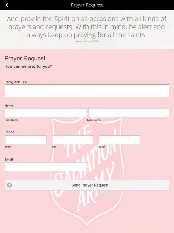 Salvation Army Redwood City iPad Screenshots