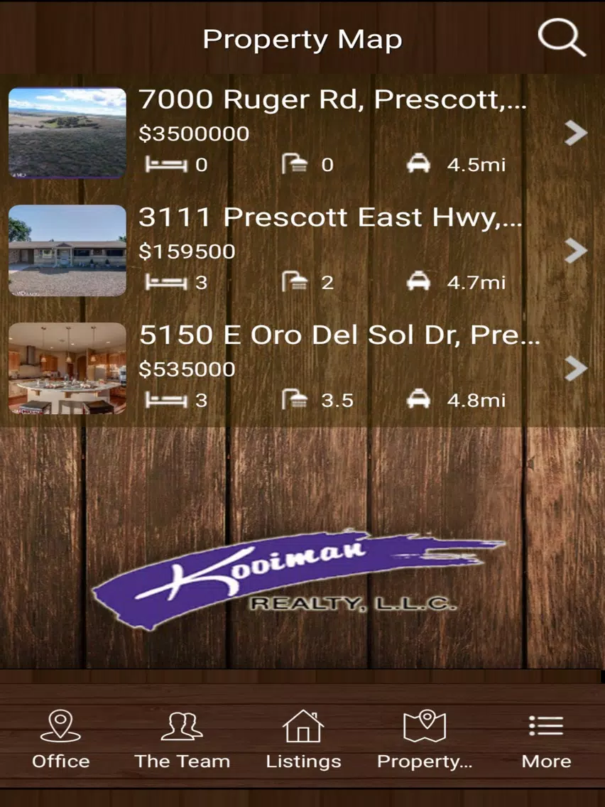 Kooiman Realty - Prescott Valley Homes for Sale, Real Estate, Land & Foreclosures iPad Screenshots