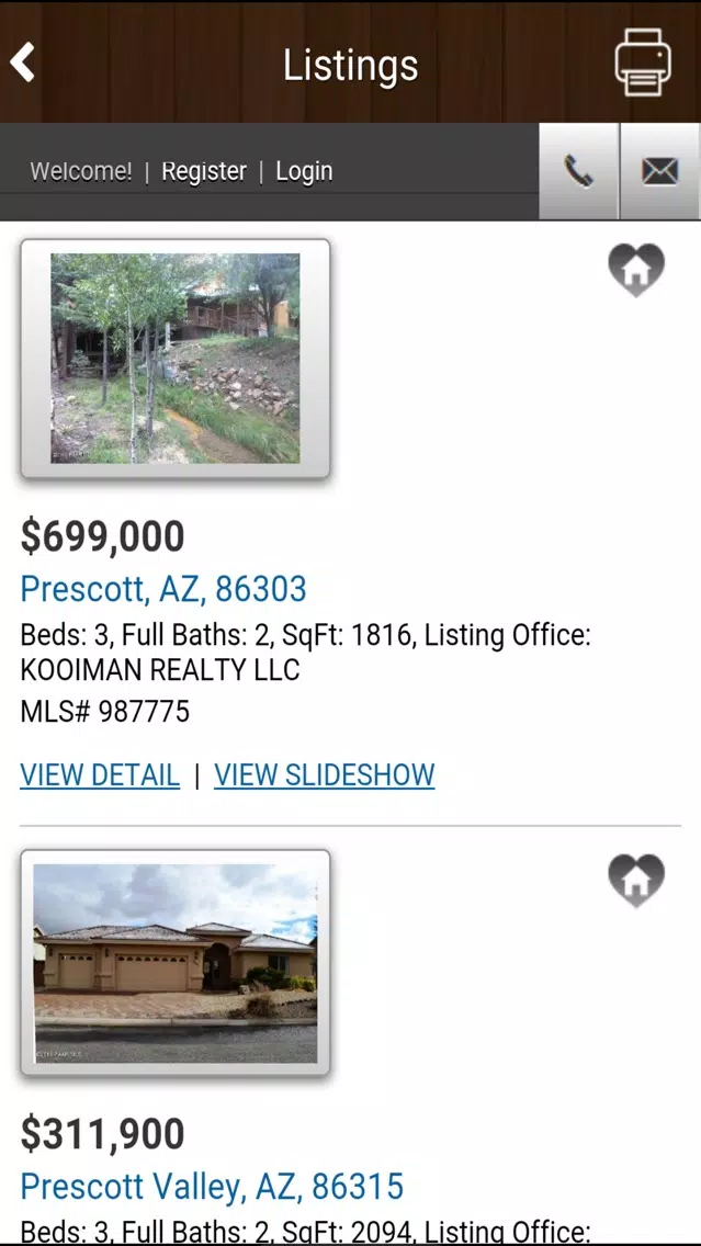 Kooiman Realty - Prescott Valley Homes for Sale, Real Estate, Land & Foreclosures Screenshots