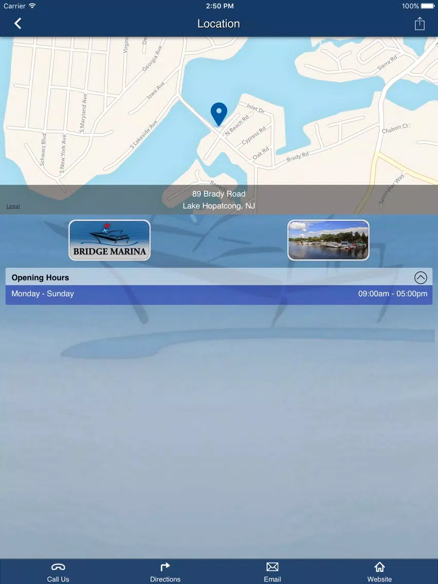 Lake Hopatcong Boater's App. iPad Screenshots