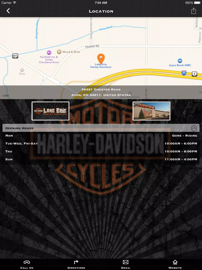 Lake Erie Harley-Davidson® iPad Screenshots