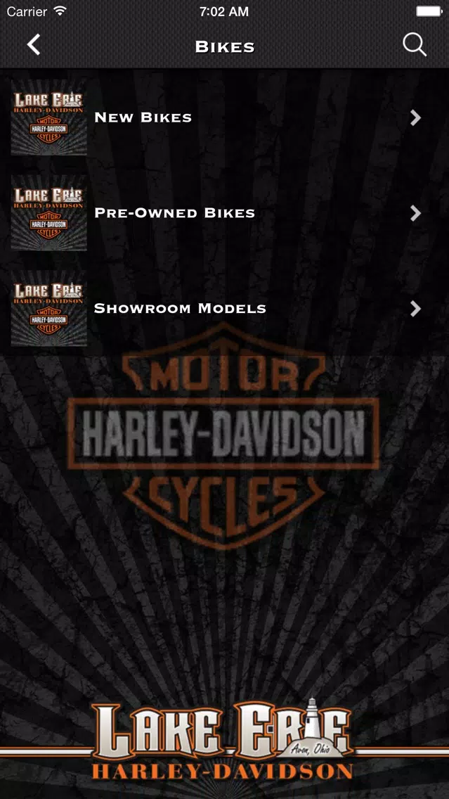 Lake Erie Harley-Davidson® Screenshots