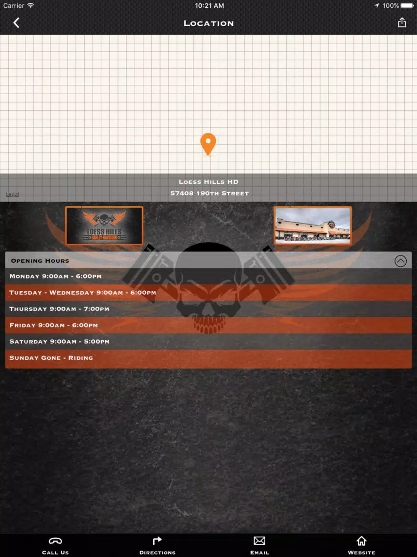 Loess Hills Harley-Davidson iPad Screenshots