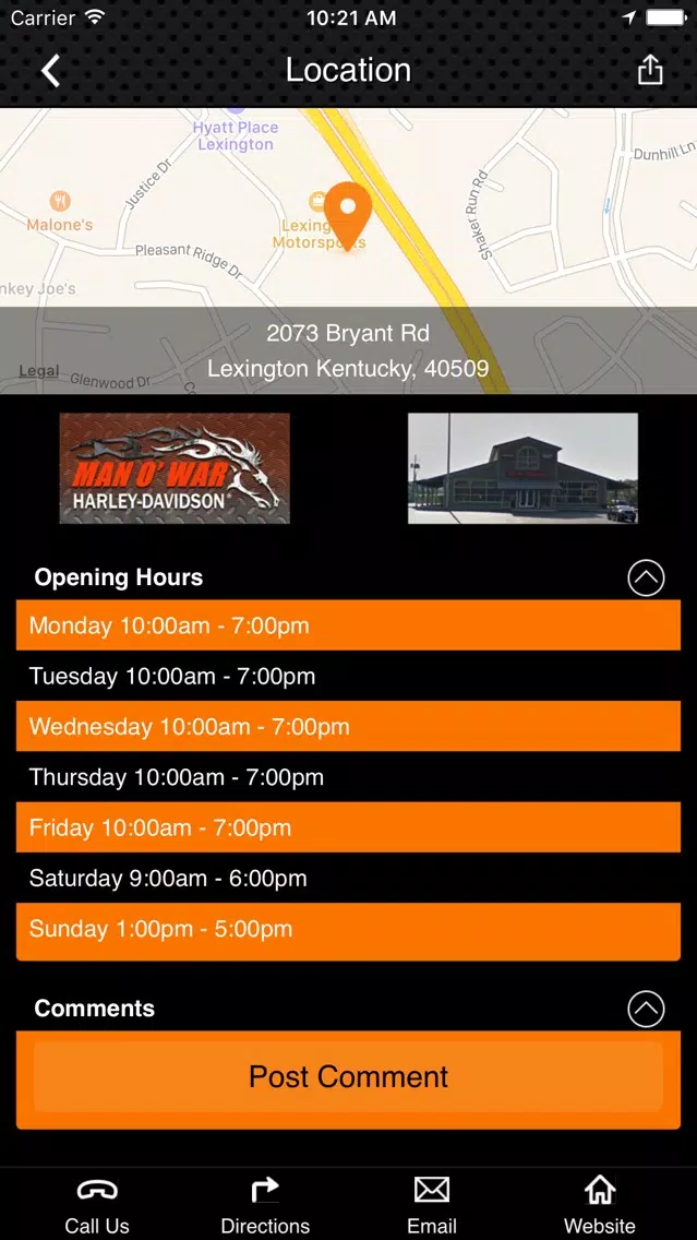 Man O' War Harley-Davidson Screenshots