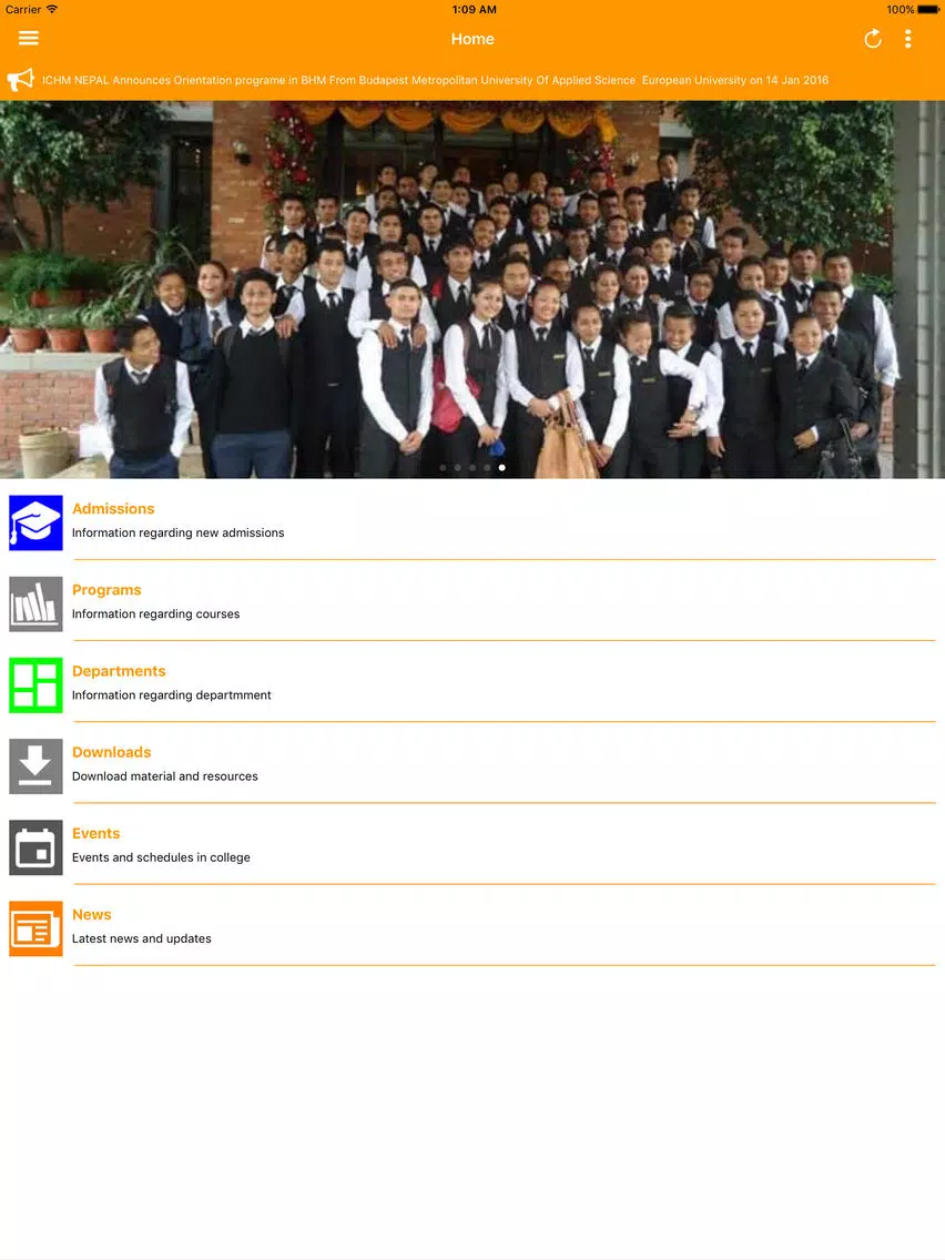ICHM Nepal iPad Screenshots