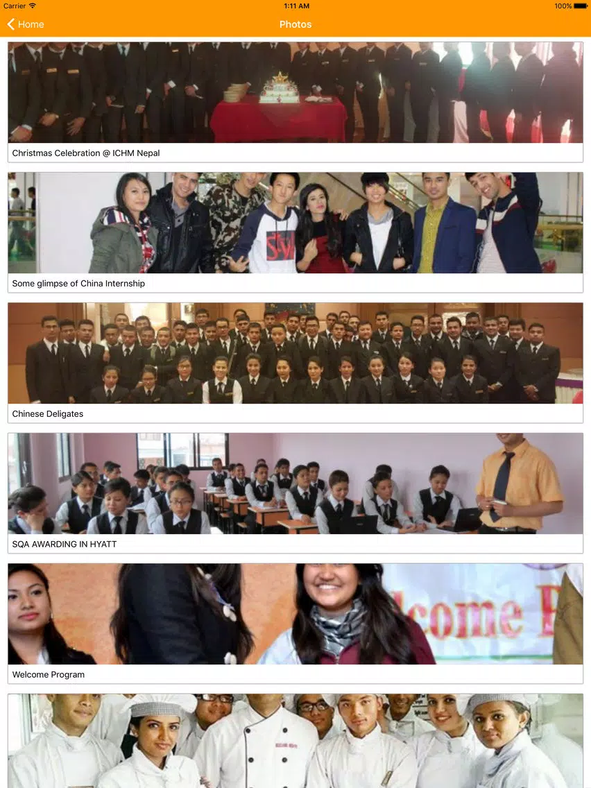 ICHM Nepal iPad Screenshots