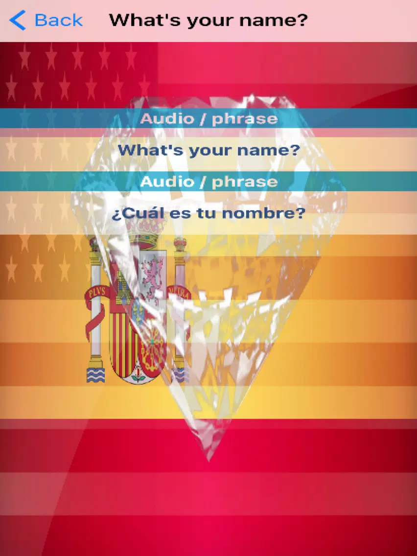 Spanish Phrases Diamond 4K Edition iPad Screenshots