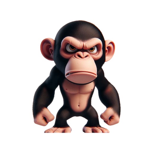 Angry Chimp Stickers Angry Chimp Stickers