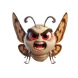 Angry Moth Stickers