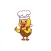 Chef Duckling Stickers
