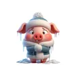 Chilly Piglet Stickers