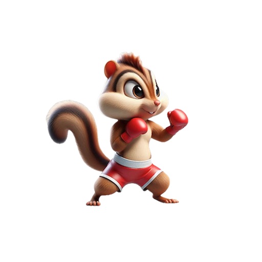 Chipmunk Boxing Stickers
