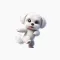 Dancing Maltese Stickers
