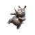 Dancing Rhino Stickers