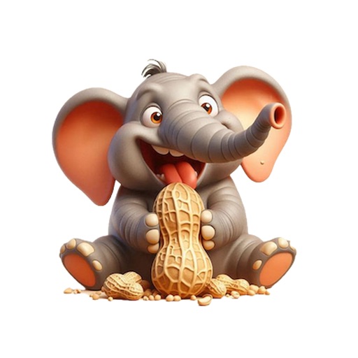 Elephant Peanut Stickers