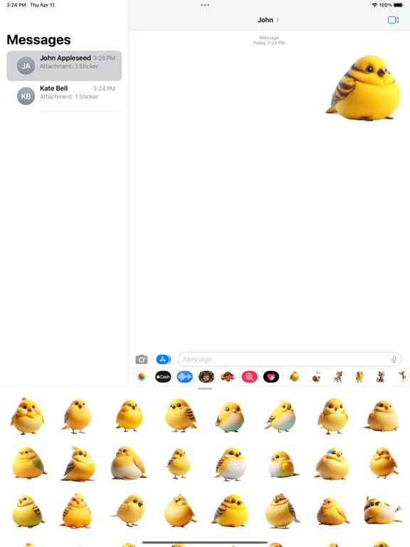 Fat Canary Stickers iPad Screenshots