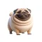 Fat Pug Stickers
