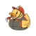 Fireman Duckling Stickers