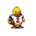 Football Duckling Stickers