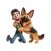 German Shepherd Hug Stickers