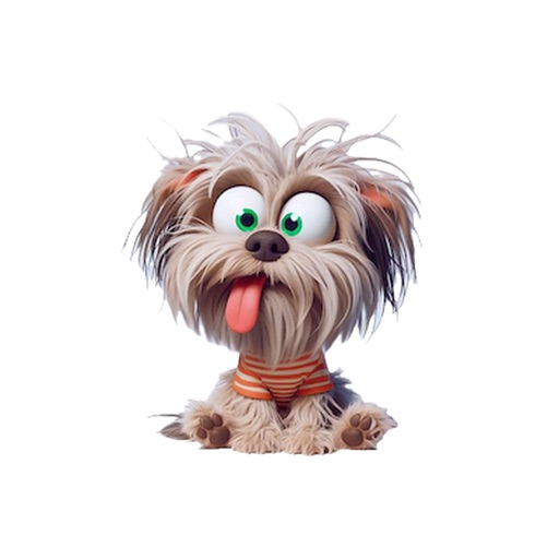 Goofy Lhasa Apso Stickers Goofy Lhasa Apso Stickers