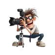 Goofy Photographer Stickers