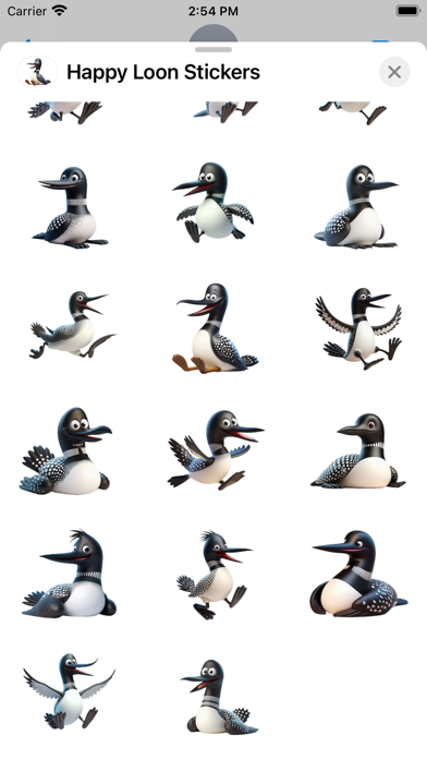 Happy Loon Stickers Screenshots