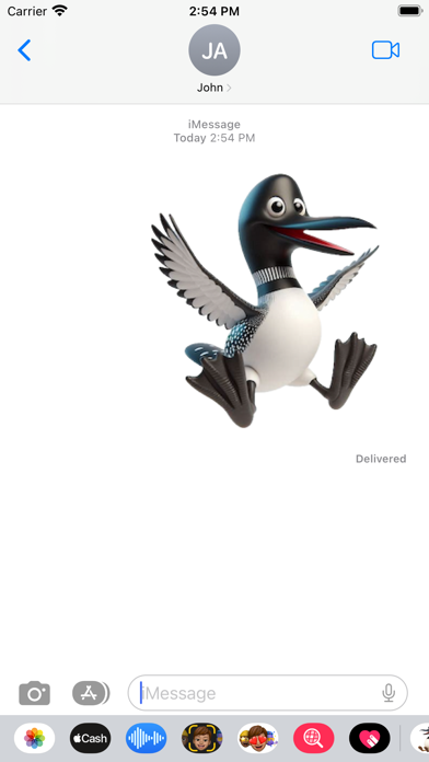 Happy Loon Stickers Screenshots
