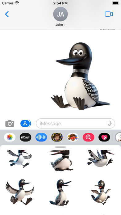 Happy Loon Stickers Screenshots