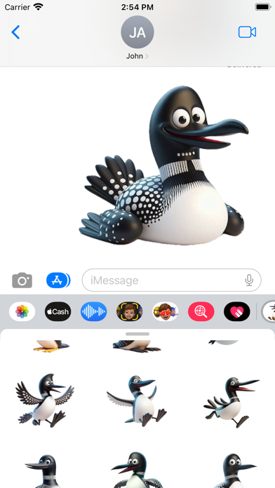 Happy Loon Stickers Screenshots